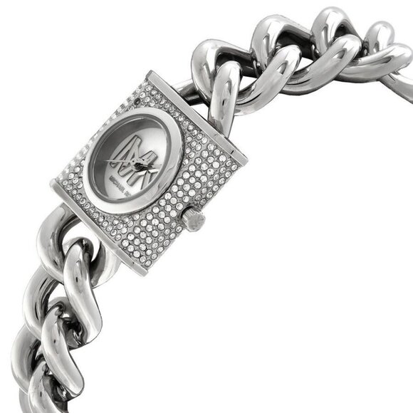 NWT Authentic Michael Kors Mk Chain Lock White Dial Women's Watch - Picture 2 of 3